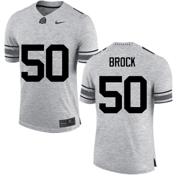 Ohio State Buckeyes #50 Nathan Brock Men Alumni Jersey Gray